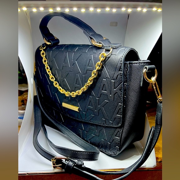 Anne Klein Black Purse - Picture 1 of 9